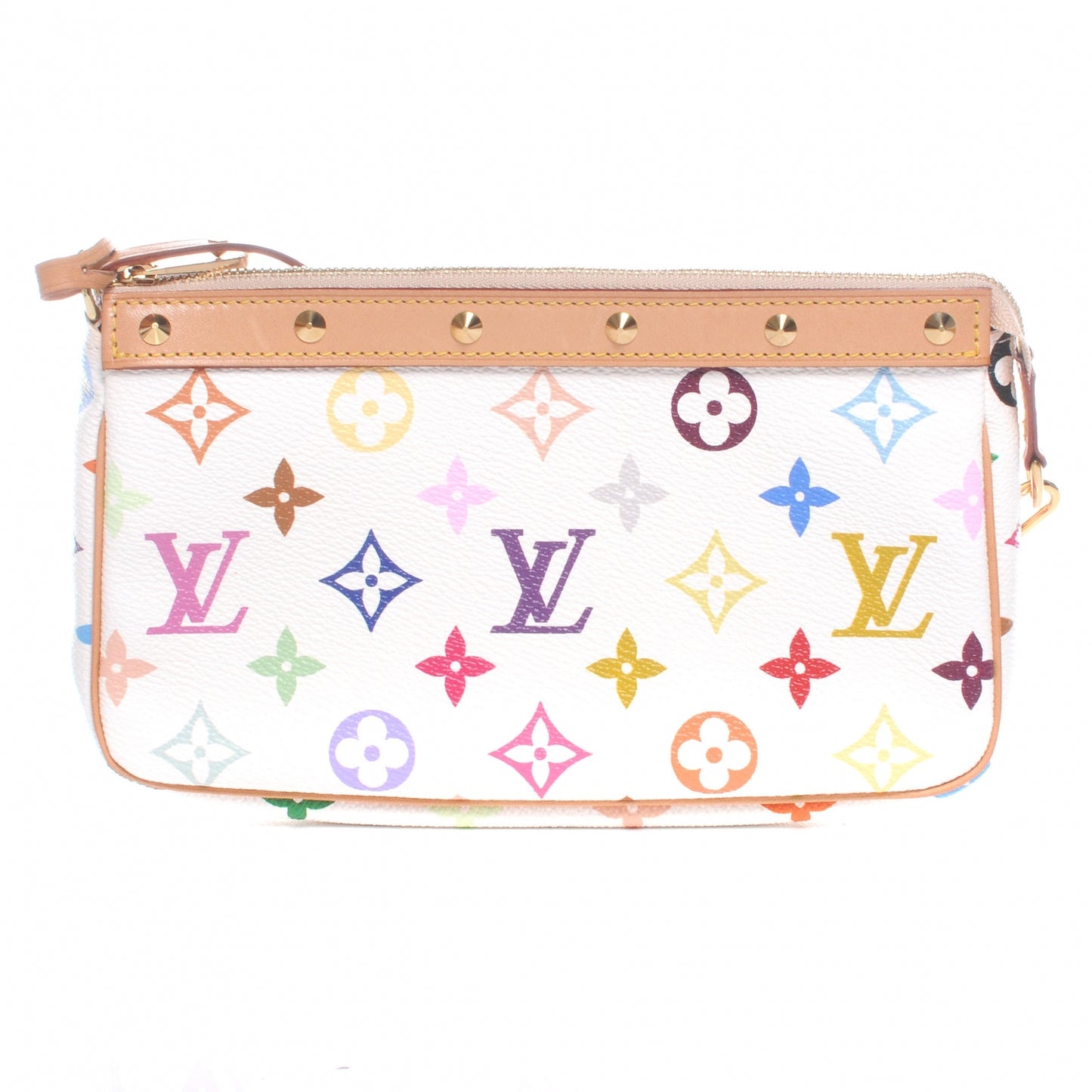 Monogram Multicolor Pochette Accessories White