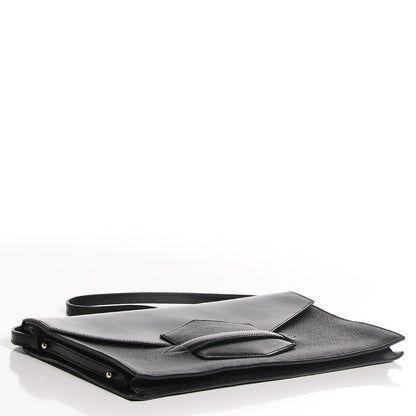 Hermes Box Calf Taurillon Clemence Faco Clutch Black 4 of 14