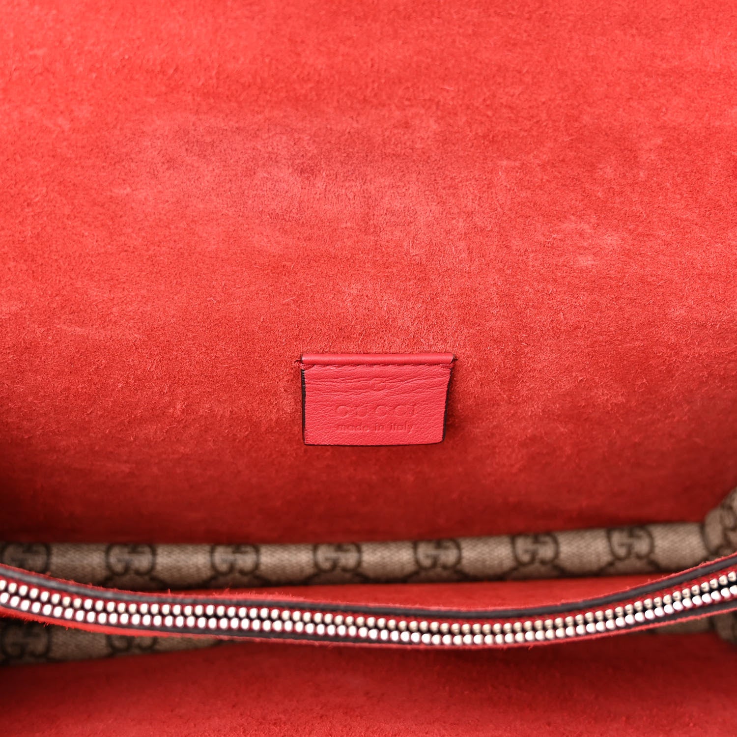 Gucci GG Supreme Monogram Small Dionysus Shoulder Bag Red 7 of 13