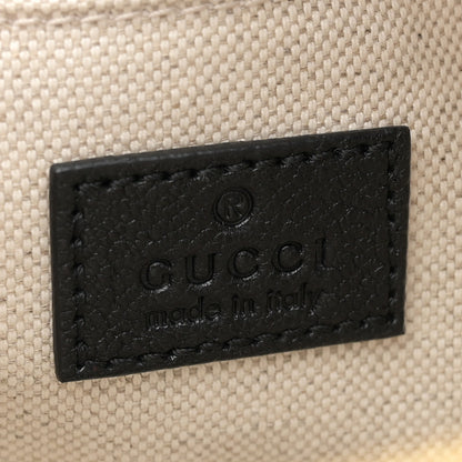 Gucci Sakai Be Green Calfskin Diagonal Stitched Small Blondie Shoulder Bag Black 6 of 10