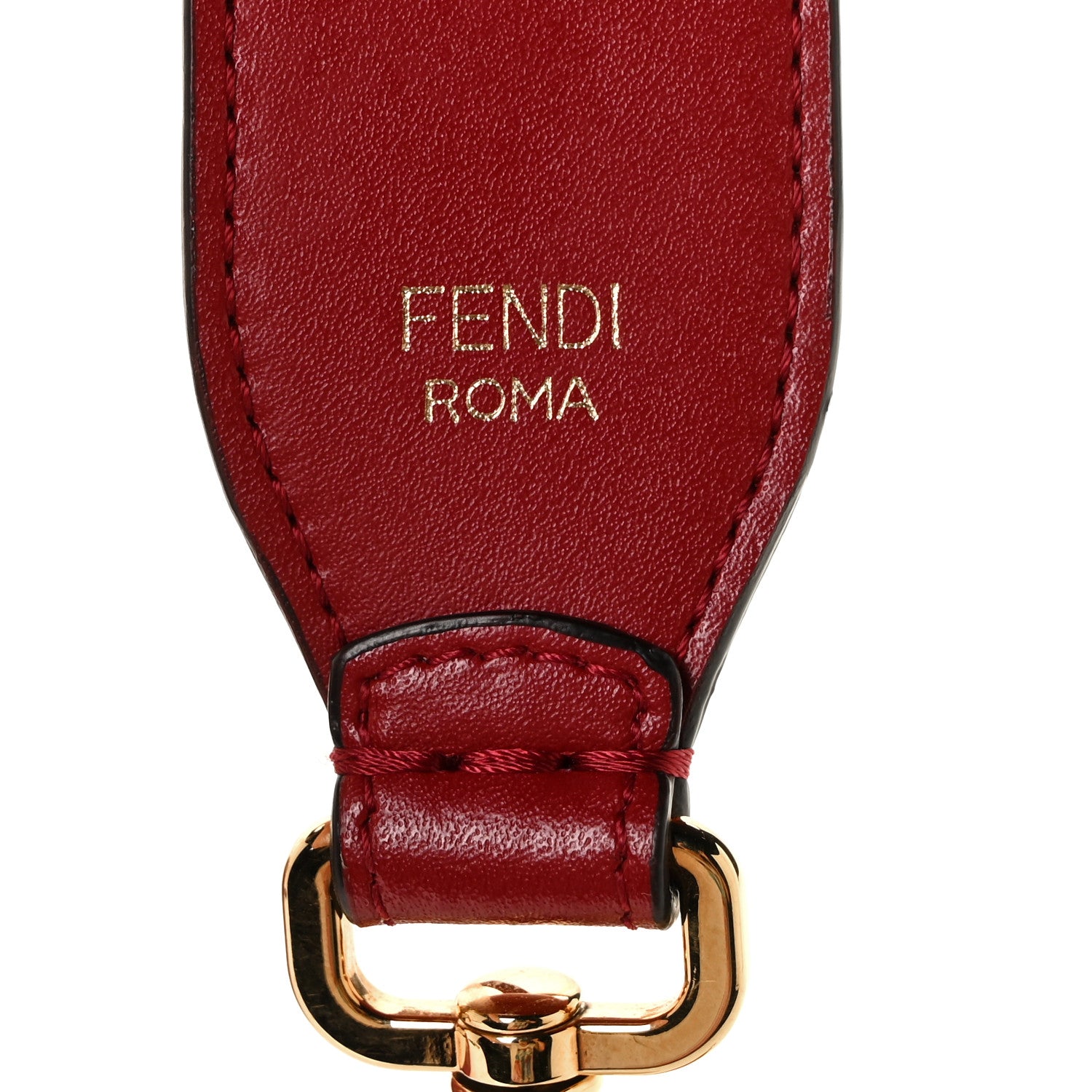 Fendi Vitello Liberty FF 1974 Embossed Kan I Shoulder Bag Fragola 9 of 15