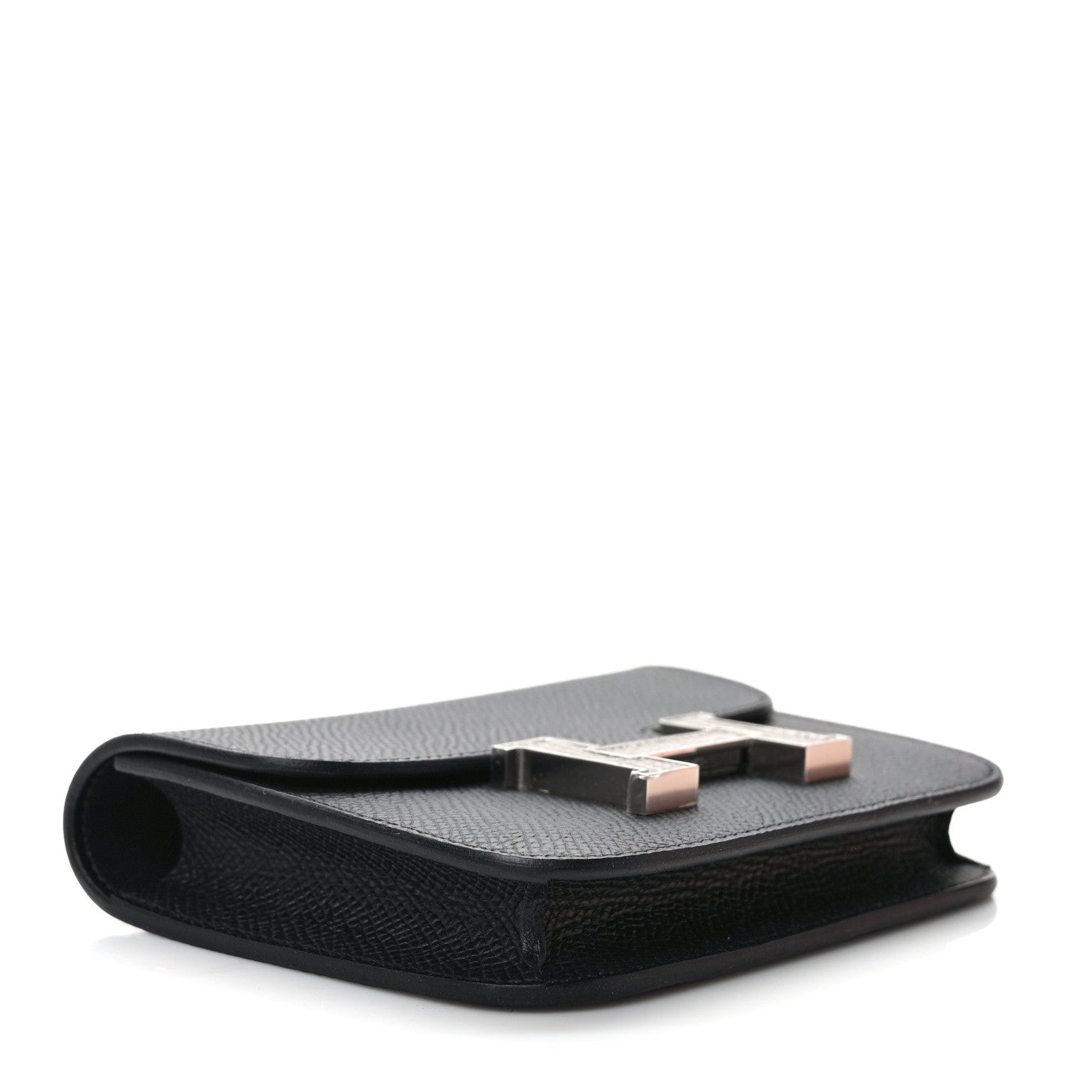 Hermes Epsom Lizard Constance Slim Wallet Black 5 of 8