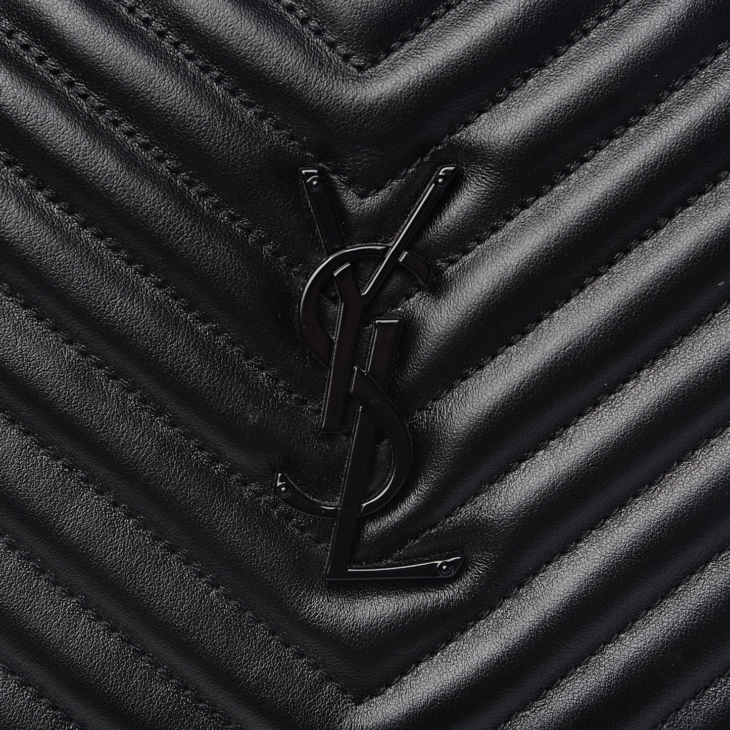 Calfskin Matelasse Monogram Lou Camera Bag Black