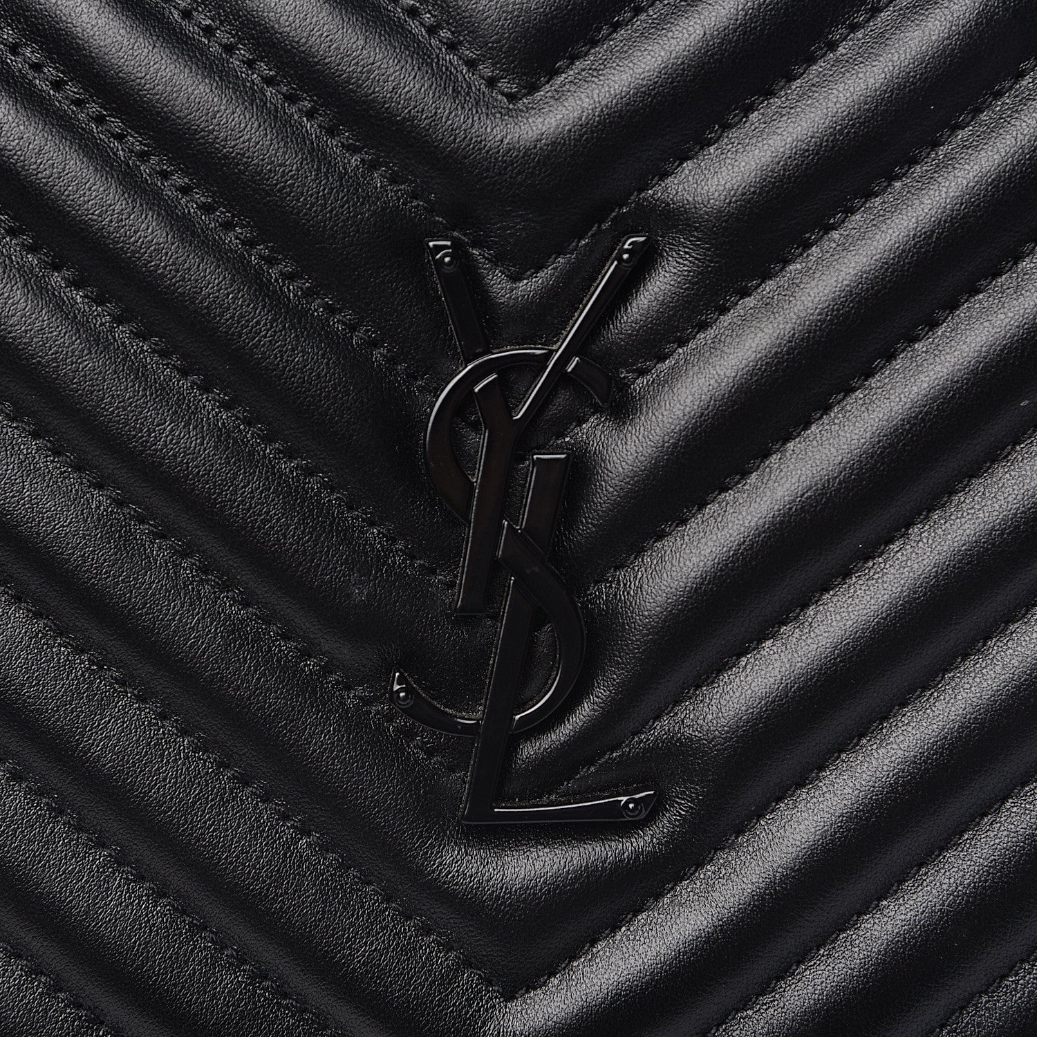 Saint Laurent Calfskin Matelasse Monogram Lou Camera Bag Black 10 of 10