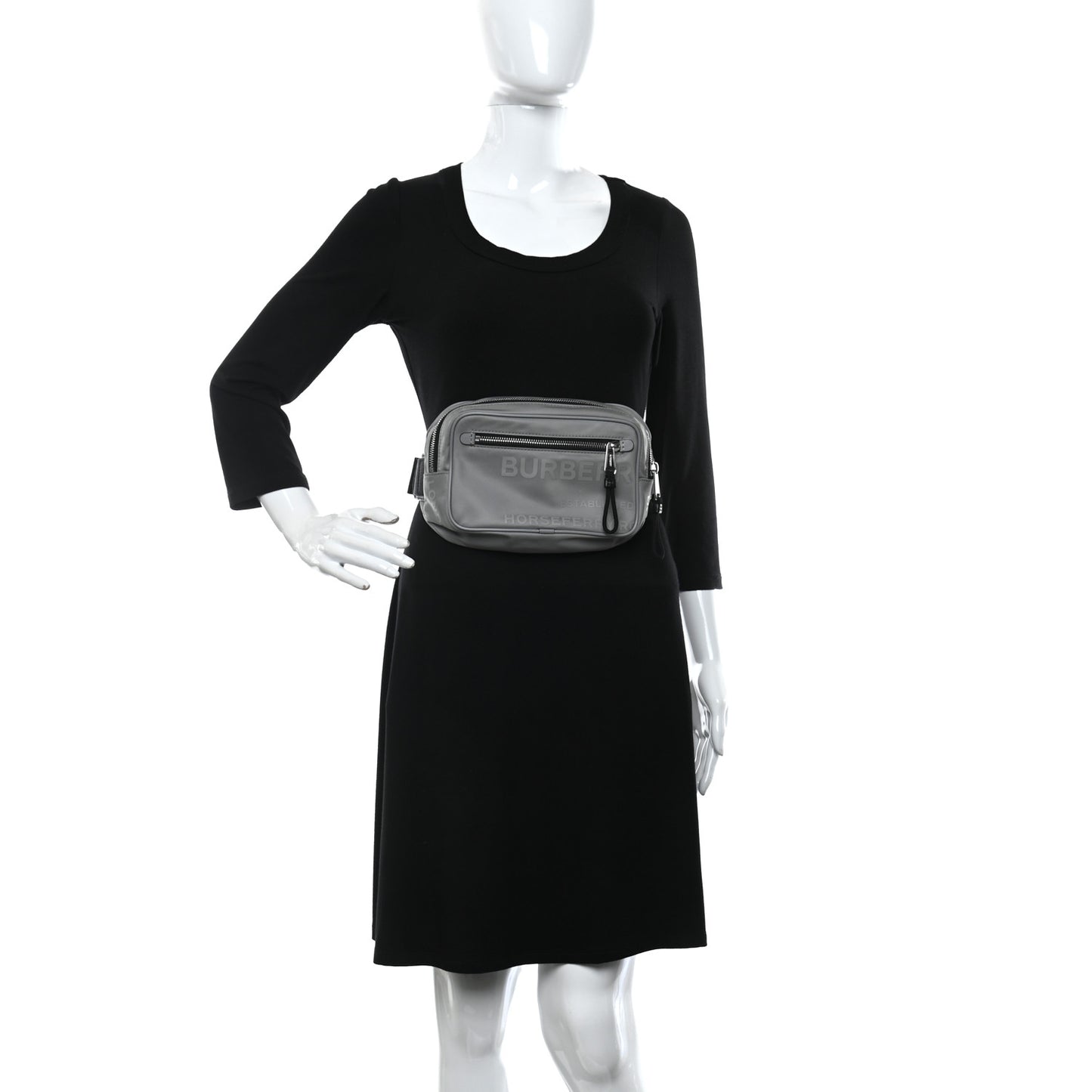 Econyl Horseferry Print Bum Bag Grey