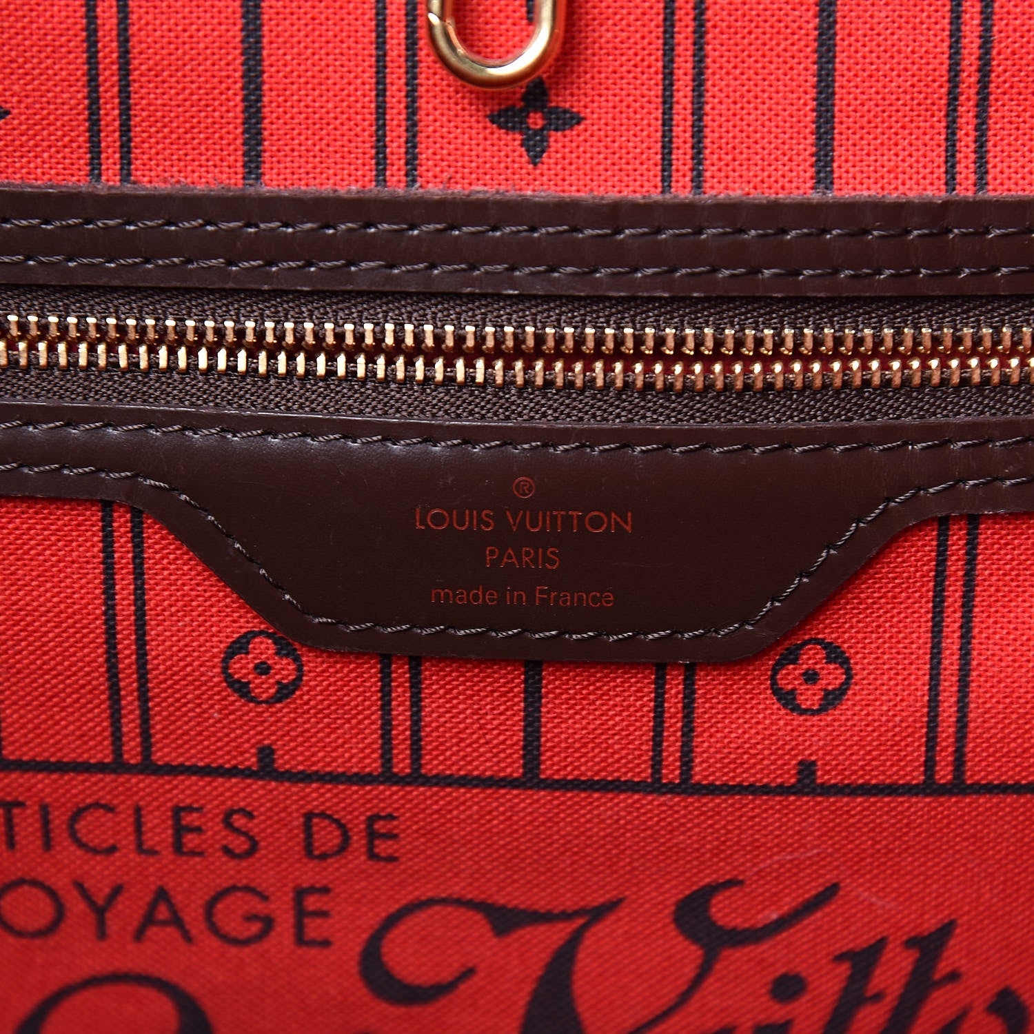 Louis Vuitton Damier Ebene Neverfull MM 6 of 10