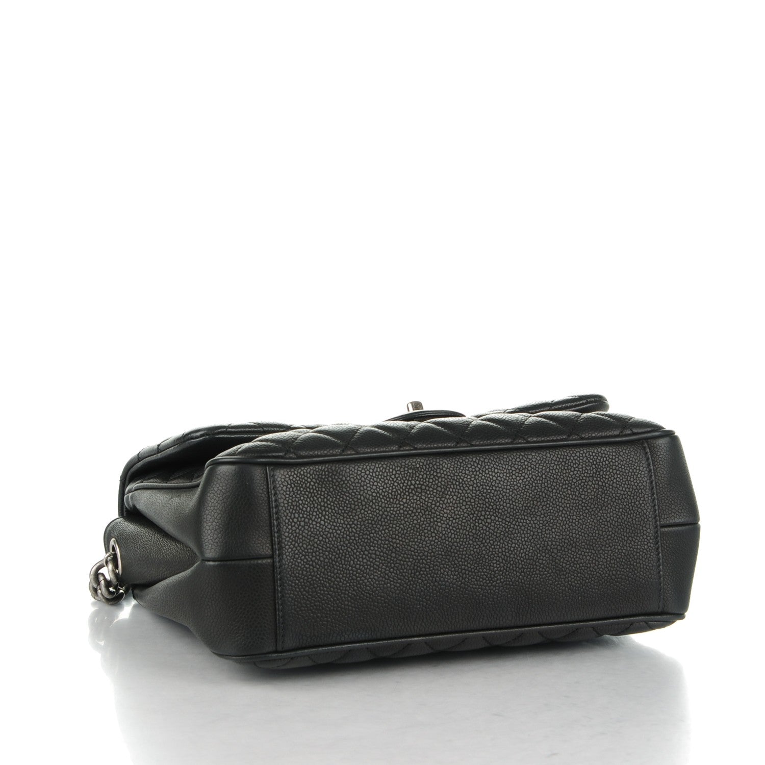 Chanel Caviar Quilted Medium Rock In Rome Single Flap Black 4 of 8
