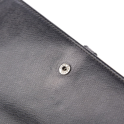 Chanel Grained Calfskin CC Button Long Wallet Black 5 of 9