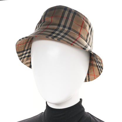 Burberry Technical Cotton Vintage Check Bucket Hat M Archive Beige 2 of 8