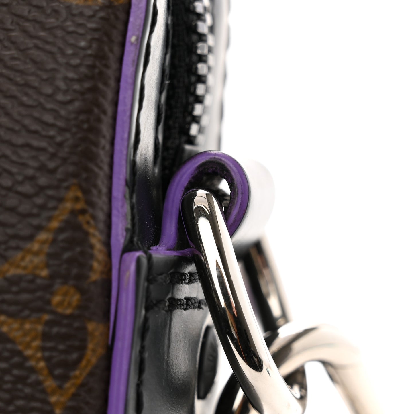 Monogram Macassar Trio Messenger Purple