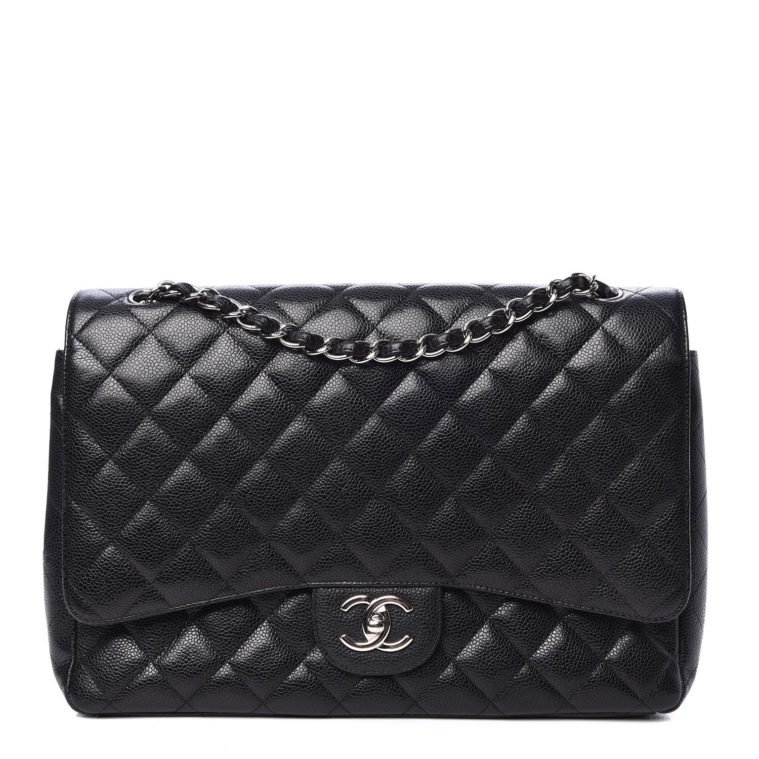 Chanel Caviar Quilted Maxi Double Flap Black 1 of 9