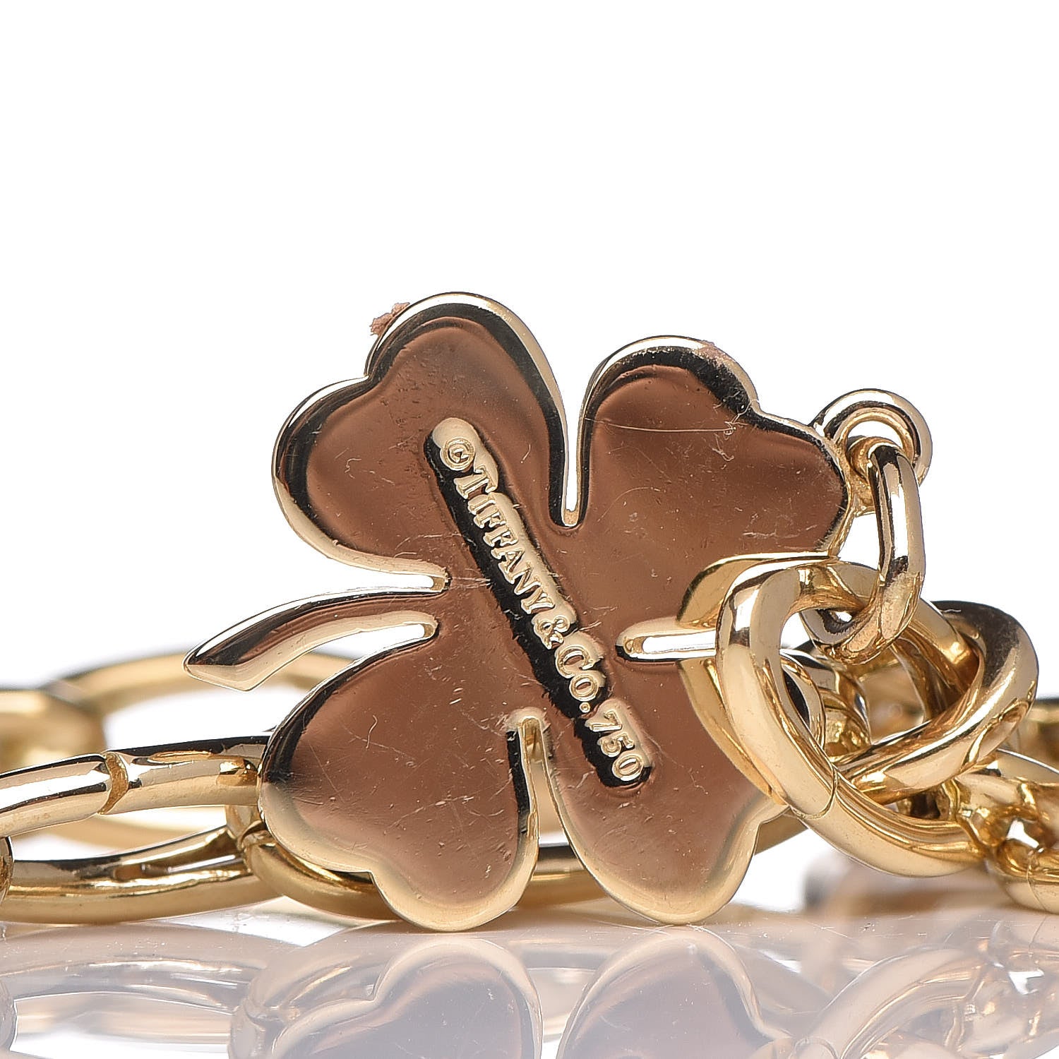 Tiffany 18K Yellow Gold Clasping Link Charm Bracelet 4 of 7