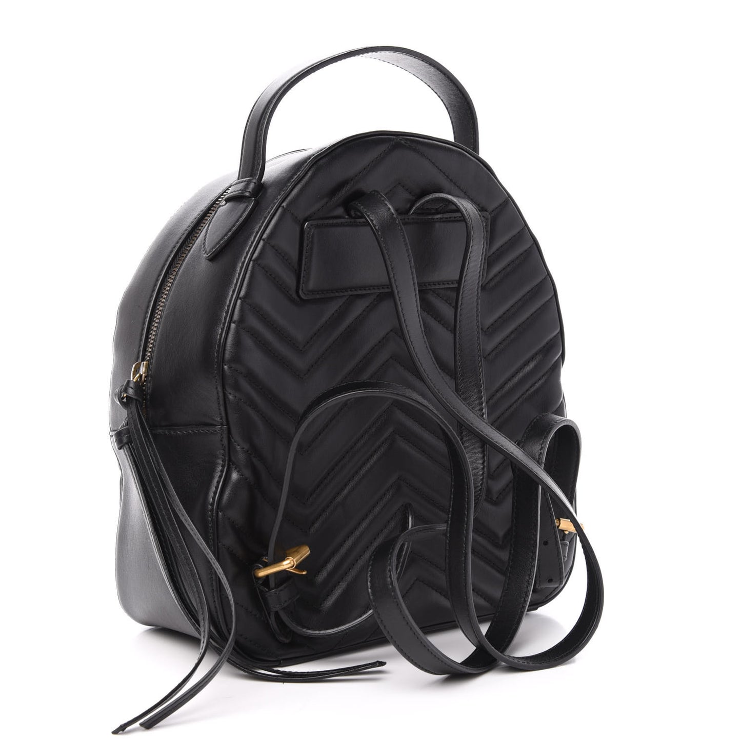 Calfskin Matelasse GG Marmont Dome Backpack Black