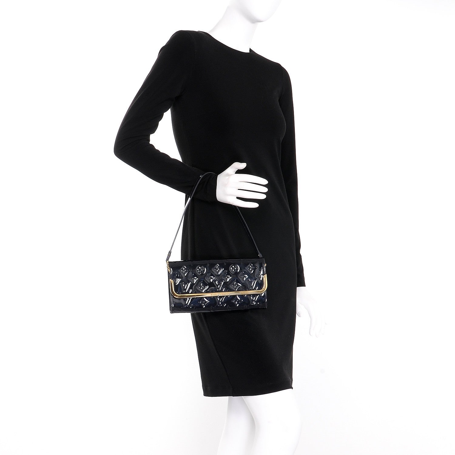 Louis Vuitton Vernis Rossmore MM Blue Infini 2 of 7