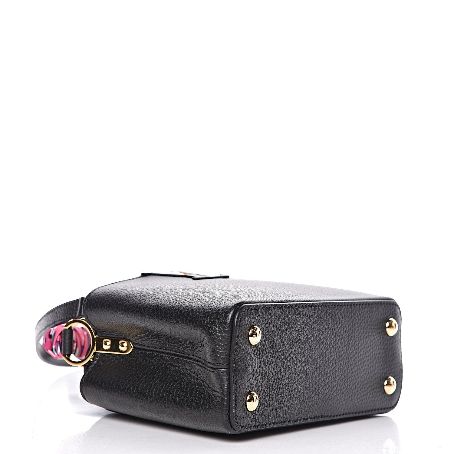 Louis Vuitton Taurillon Braided Capucines Mini Black 4 of 12