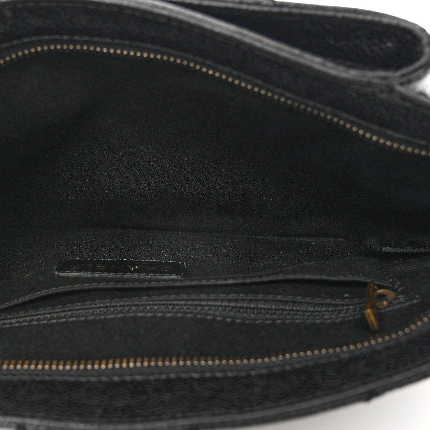 Chanel Caviar Quilted Coco Pleats Clutch Black 5 of 8