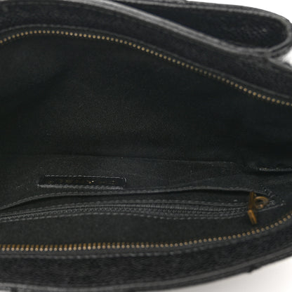 Chanel Caviar Quilted Coco Pleats Clutch Black 5 of 8