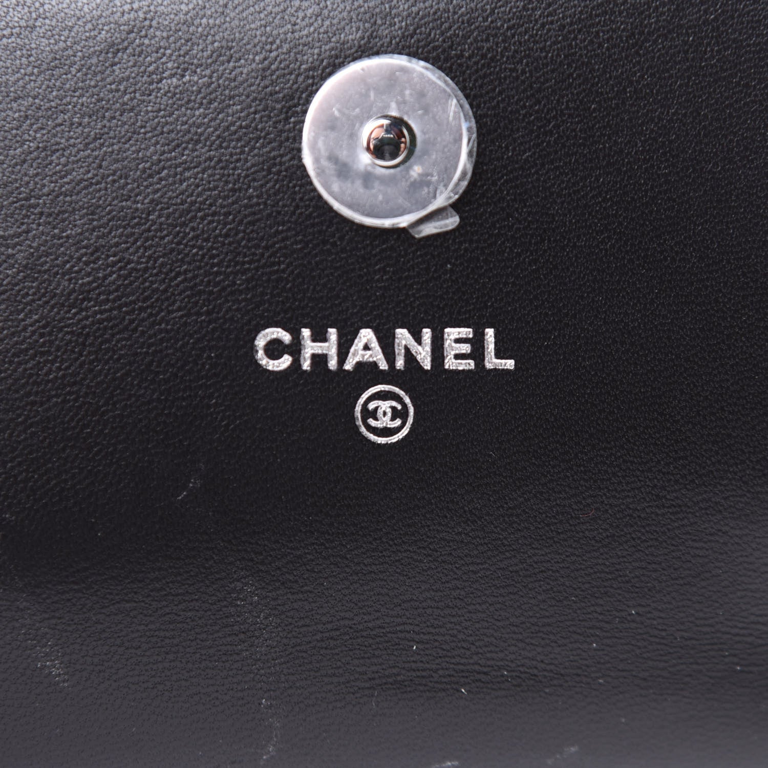 Chanel Lambskin Quilted CC Hook Card Holder So Black 6 of 12