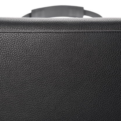 Celine Drummed Calfskin Suede Small Trapeze Black 9 of 13