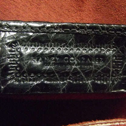 Nancy Gonzalez Crocodile Clutch Black 7 of 8
