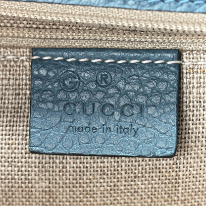 Gucci Dollar Calfskin Interlocking G Shoulder Bag Deep Cobalt 6 of 12