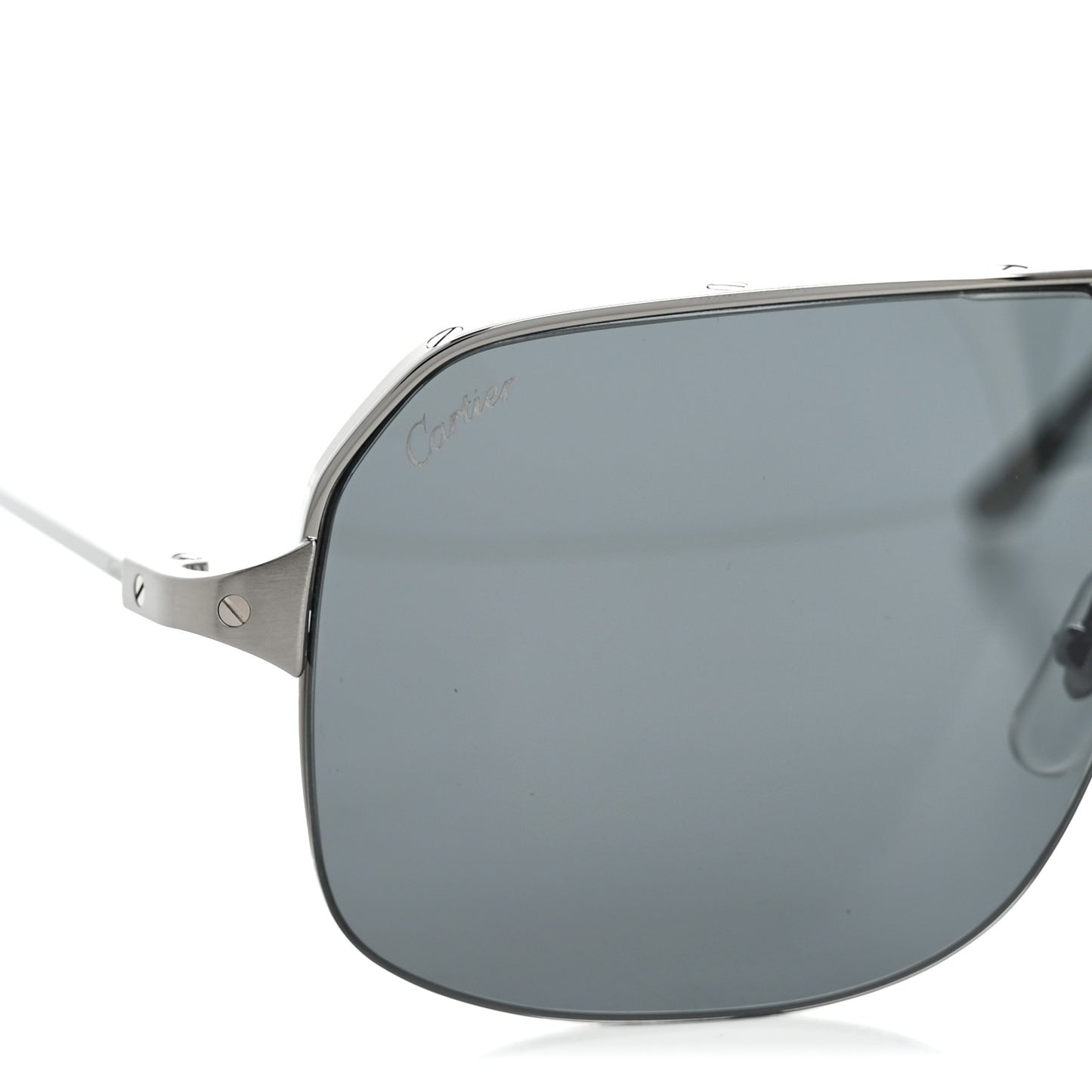 Metal Santos De Cartier Aviator Sunglasses CT0230S Silver