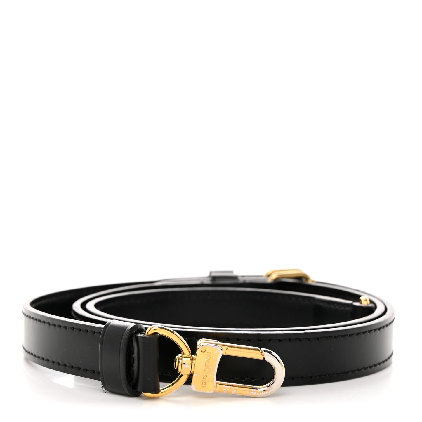 Calfskin Adjustable Keepall Bandouliere Shoulder Strap Black
