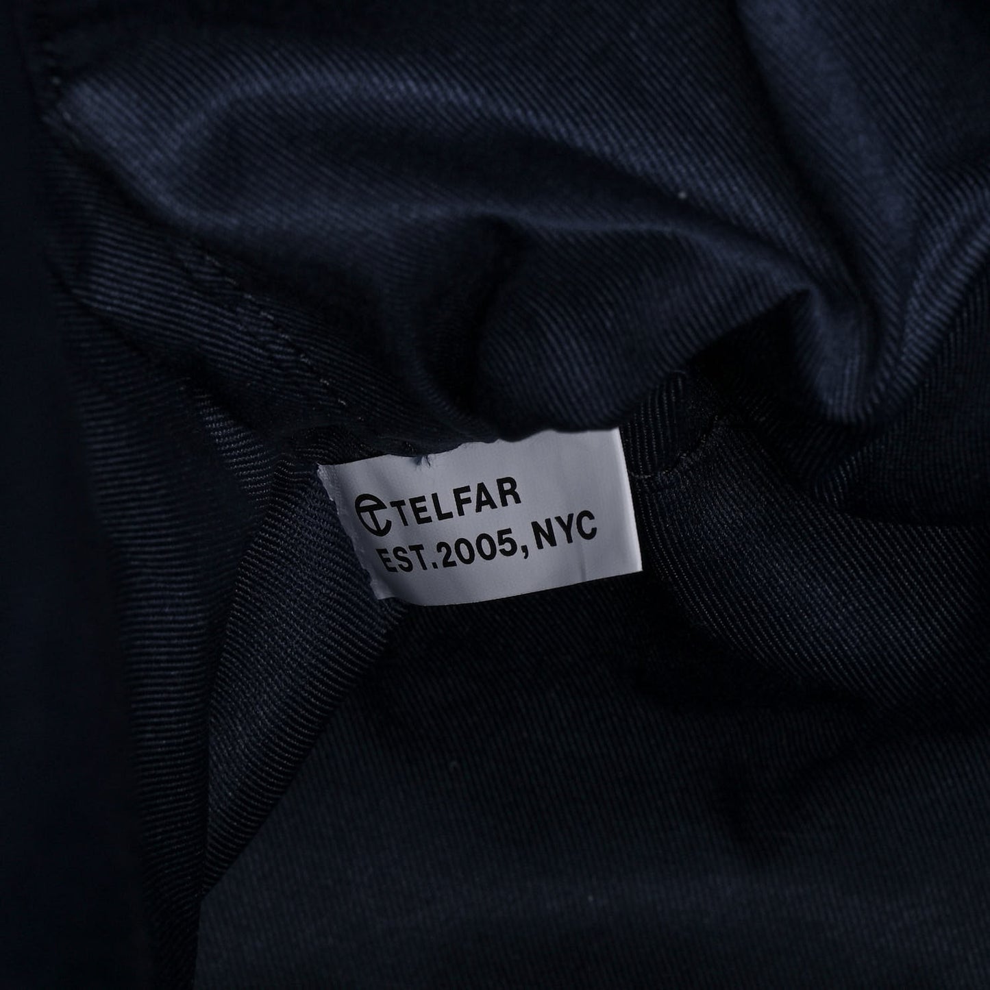 Vegan Leather Large Shopping Bag Navy