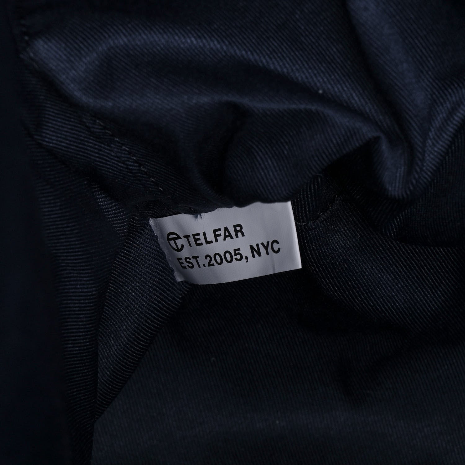 Telfar Vegan Leather Large Shopping Bag Navy 7 of 15