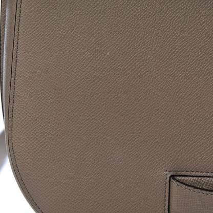 Celine Grained Calfskin Medium Trotteur Taupe 7 of 11