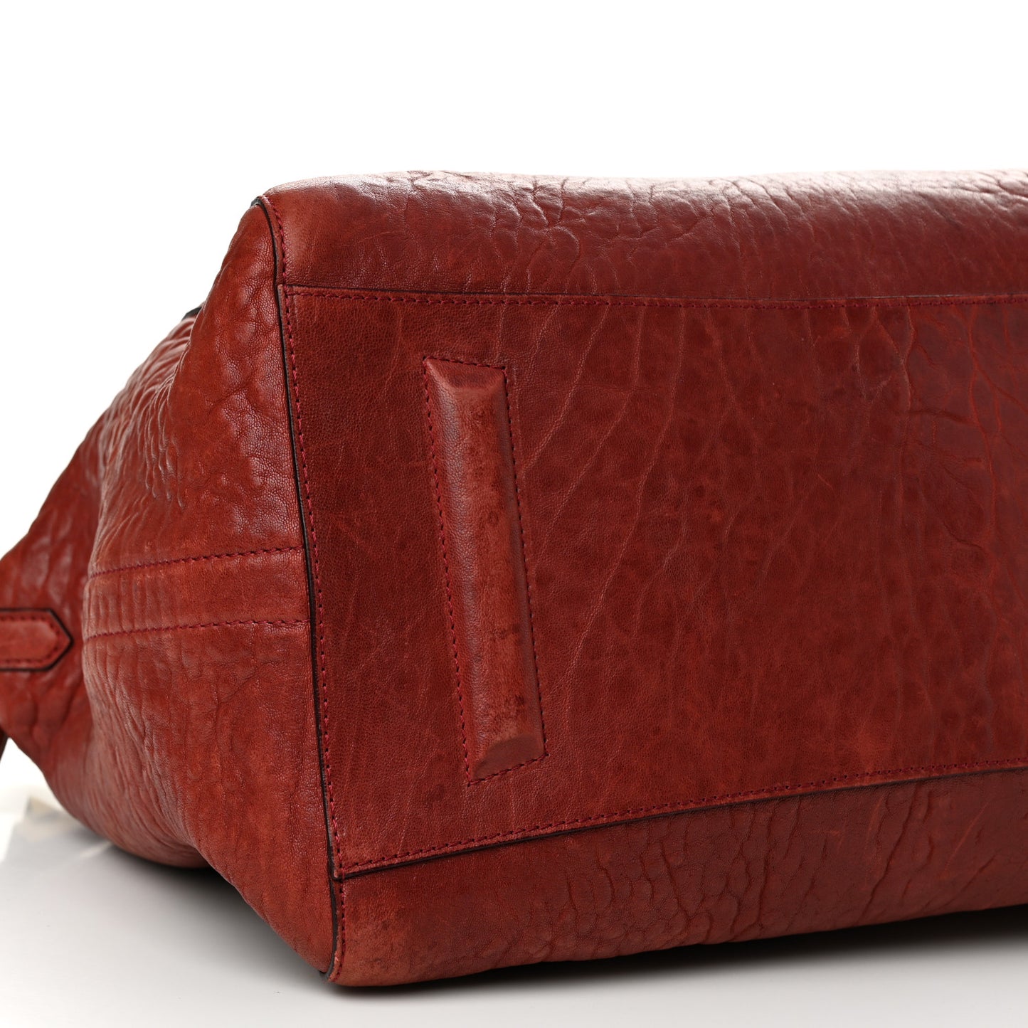 Pebbled Lambskin Large Soft Antigona Brick