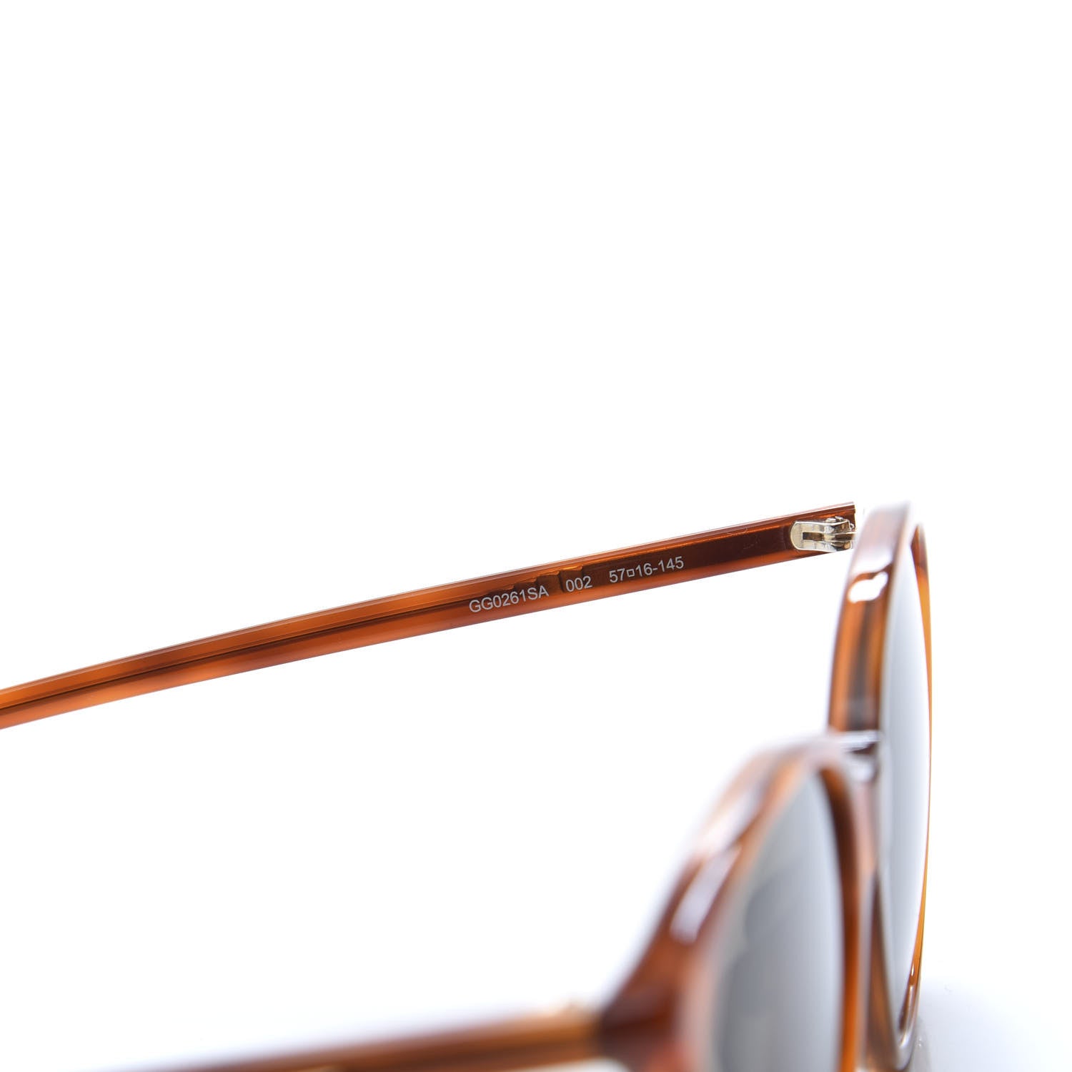 Gucci Acetate Frame Sunglasses GG0261SA Havana 8 of 9