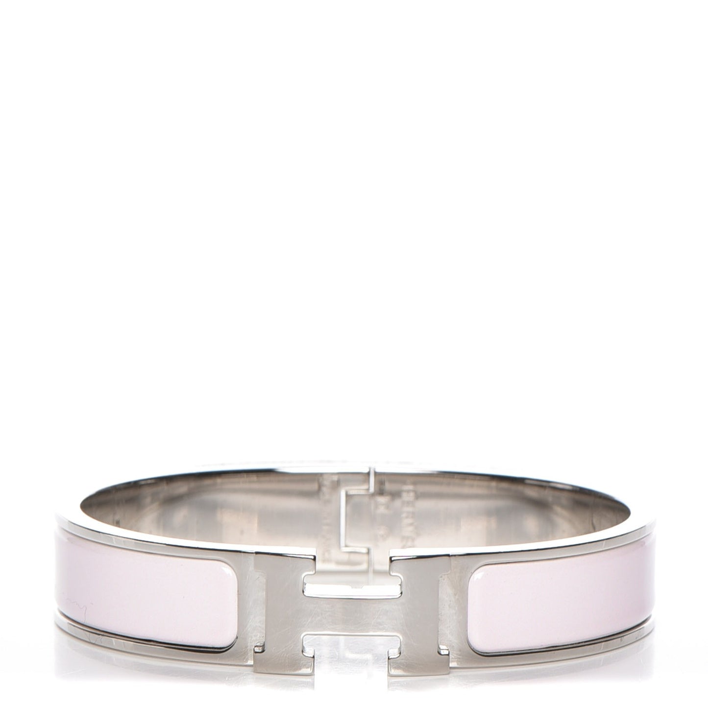 Enamel Narrow Clic Clac H Bracelet PM Rose Nymph