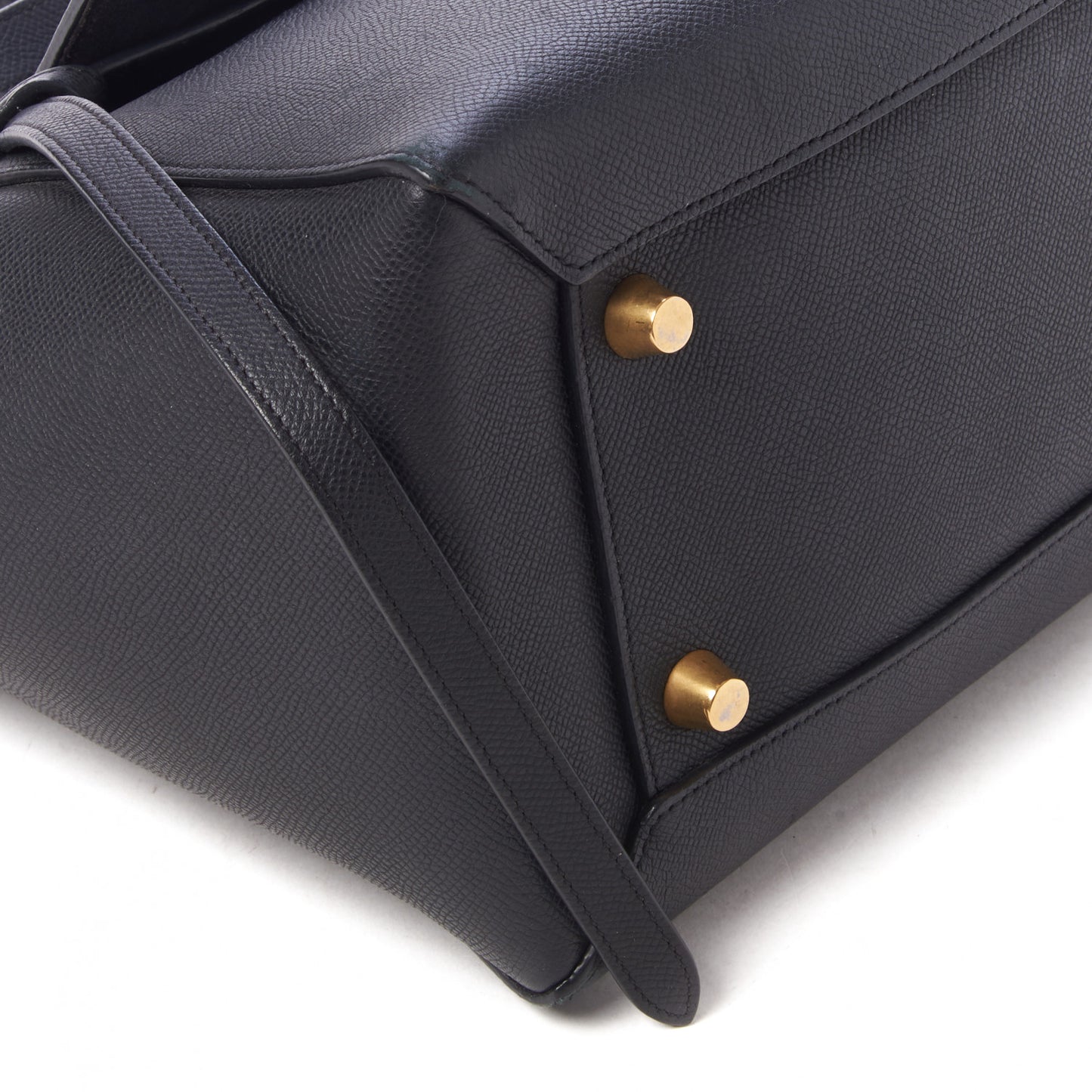 Grained Calfskin Mini Belt Bag Black