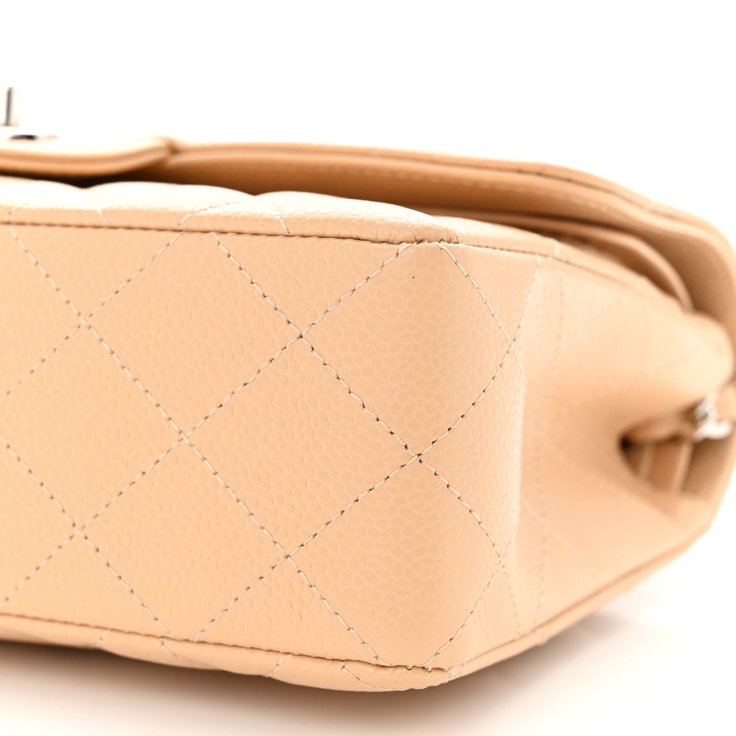 Chanel Caviar Quilted Small Double Flap Beige 10 of 11