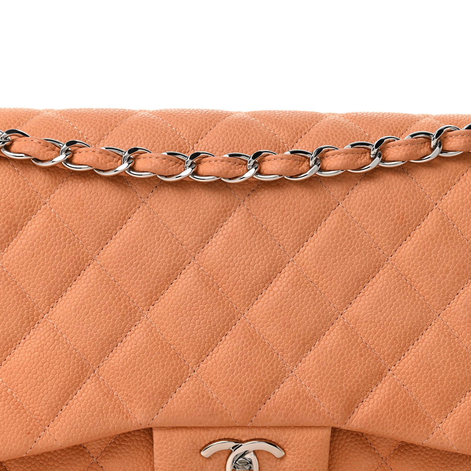 Chanel Iridescent Caviar Quilted Jumbo Double Flap Dark Beige 7 of 13