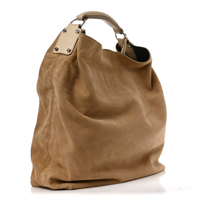 Balenciaga Suede Strike Hold Hobo Natural 4 of 11