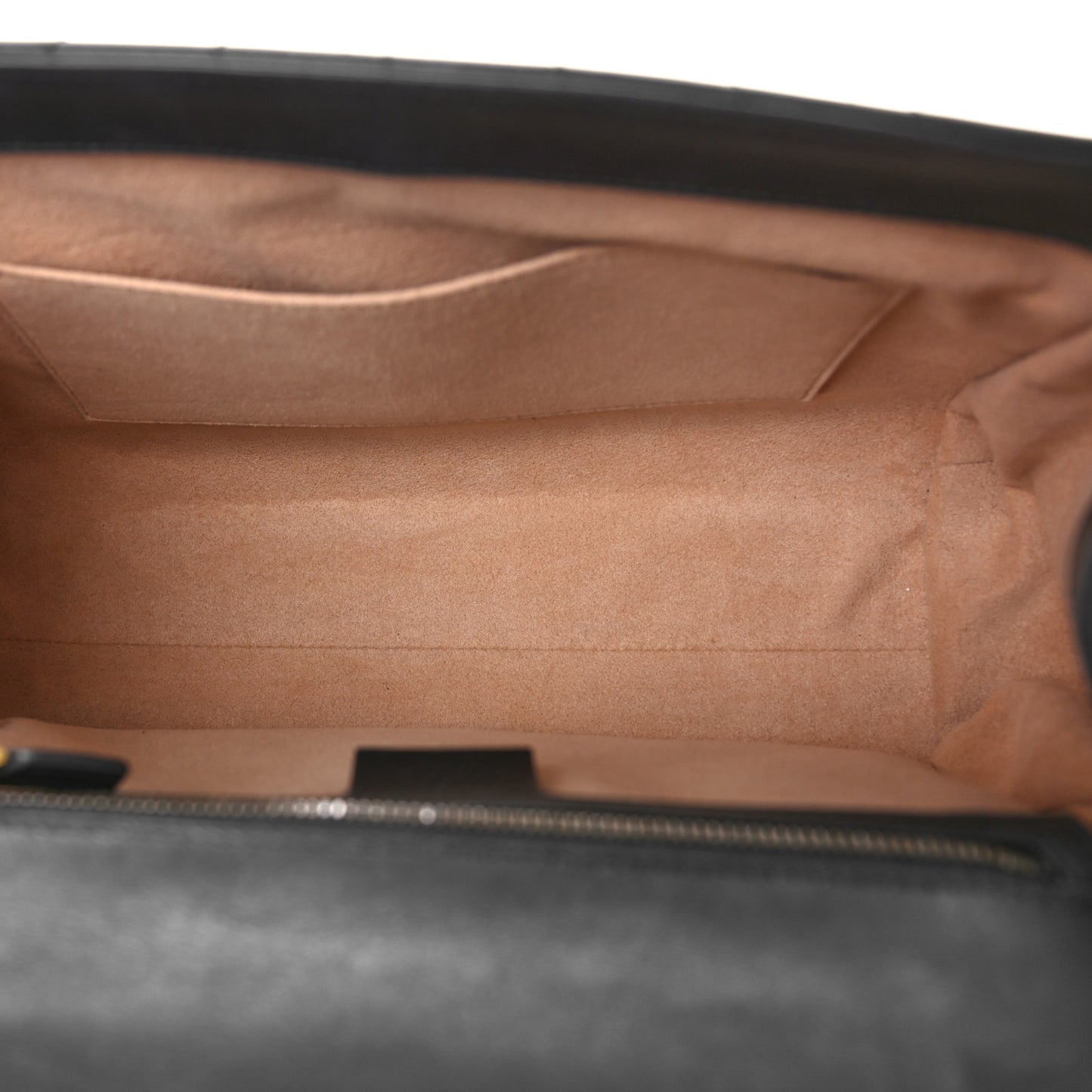 Calfskin Bamboo Trapuntata Queen Margaret Top Handle Bag Black