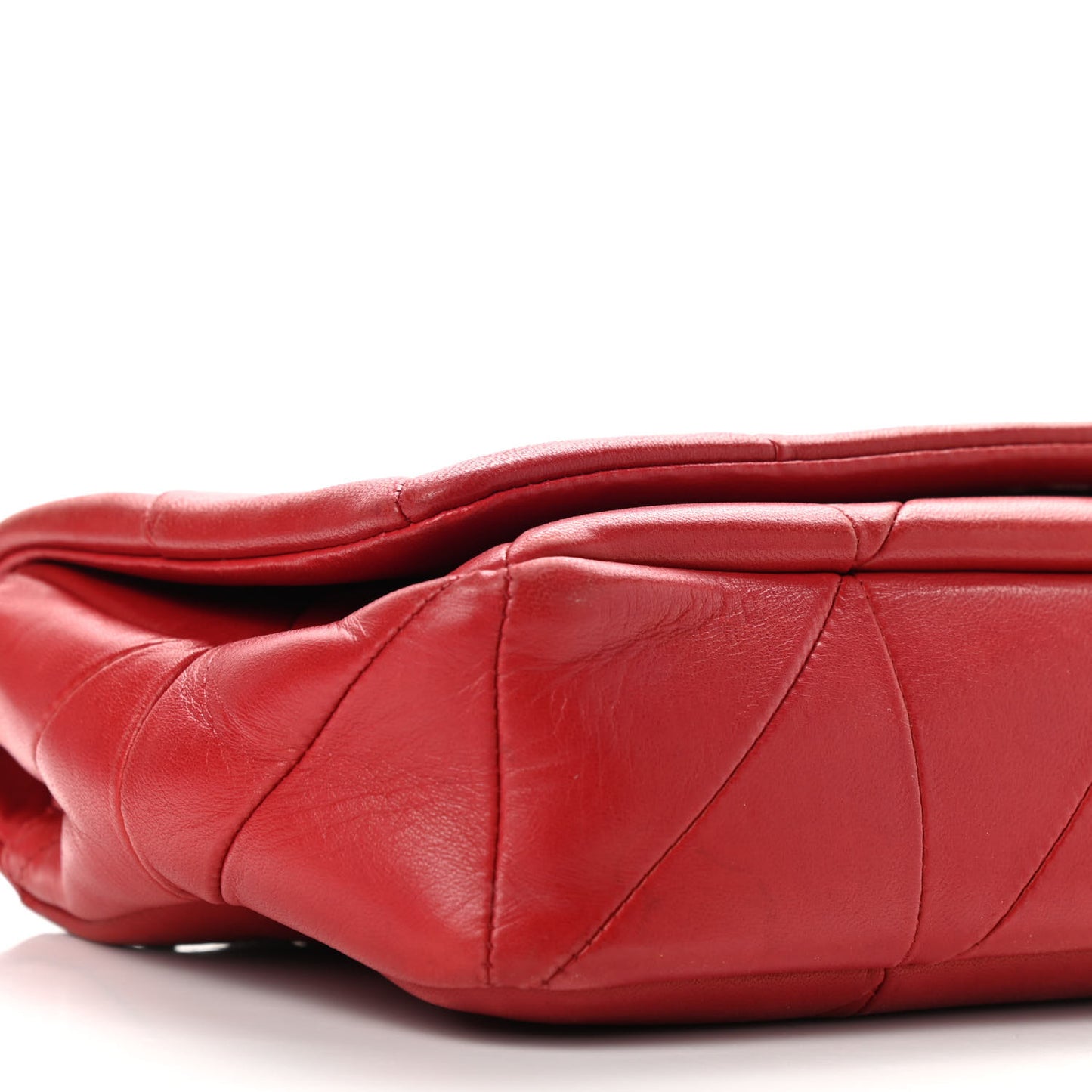 Lambskin Patchwork Monogram Medium Jamie Red