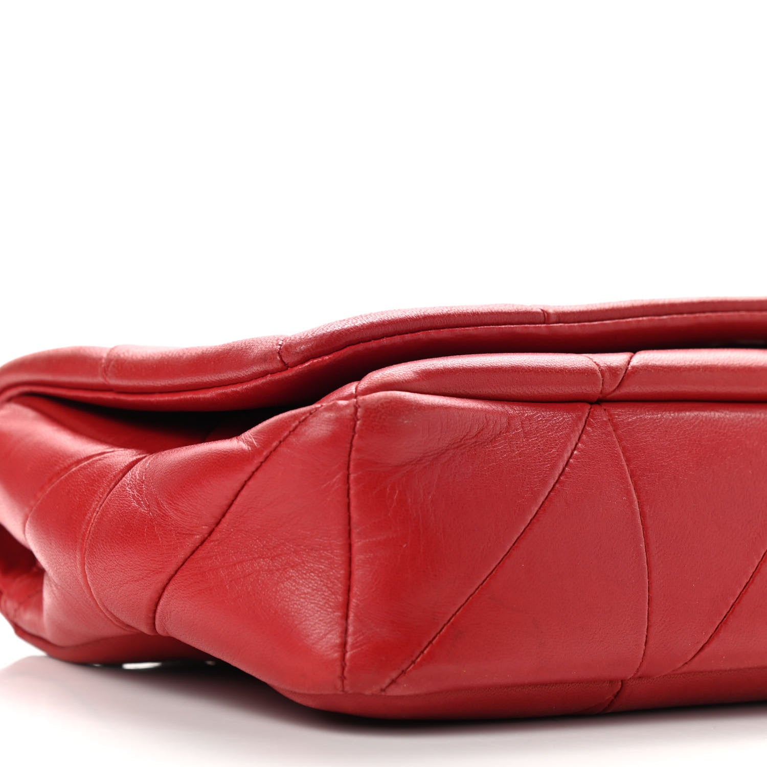 Saint Laurent Lambskin Patchwork Monogram Medium Jamie Red 7 of 8