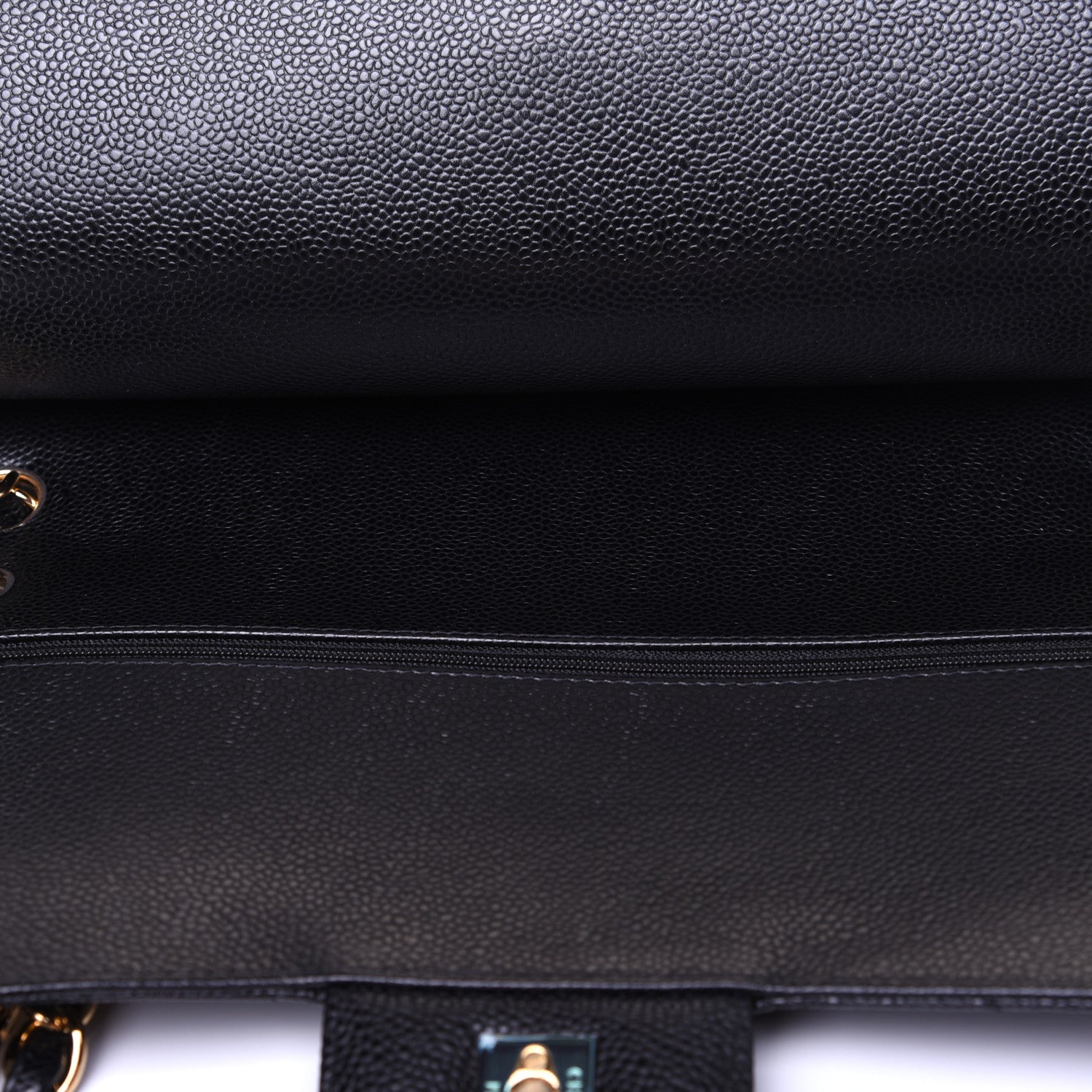 Chanel Caviar Quilted Jumbo Double Flap Black 12 of 17