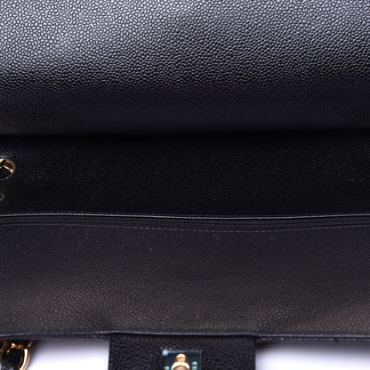 Chanel Caviar Quilted Jumbo Double Flap Black 12 of 17