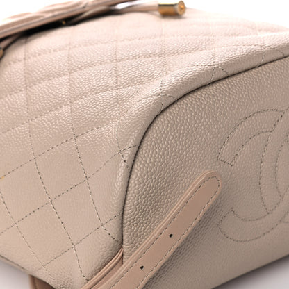 Chanel Caviar Quilted Filigree Backpack Beige 10 of 13