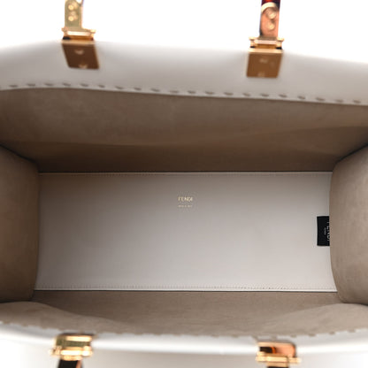 Fendi Vitello King Plexiglass Medium Fendi Sunshine Shopper Tote White Ice 2 of 10