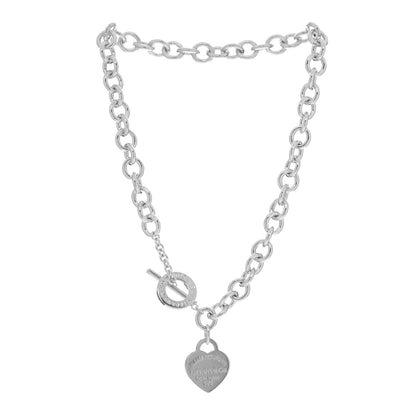 Tiffany Sterling Silver Return to Tiffany Heart Tag Toggle Necklace 3 of 4
