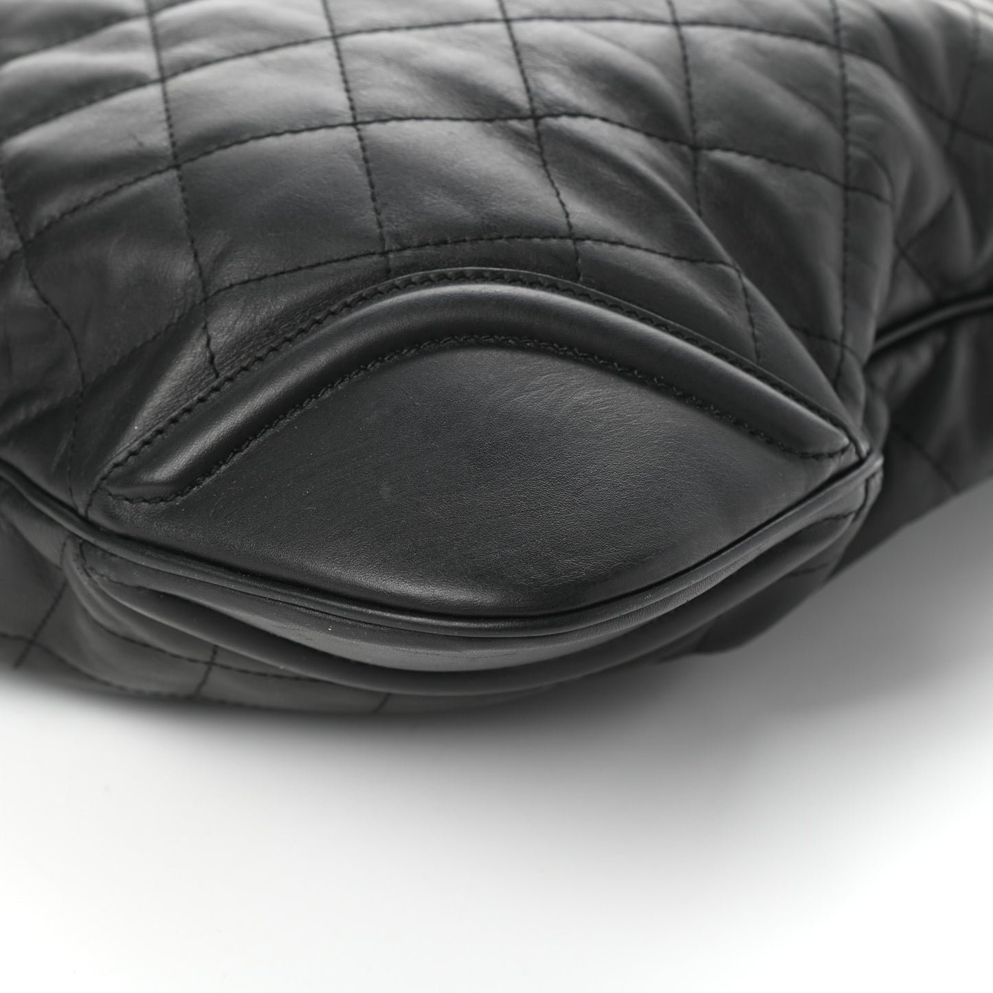 Calfskin Quilted Crossbody Bag Black