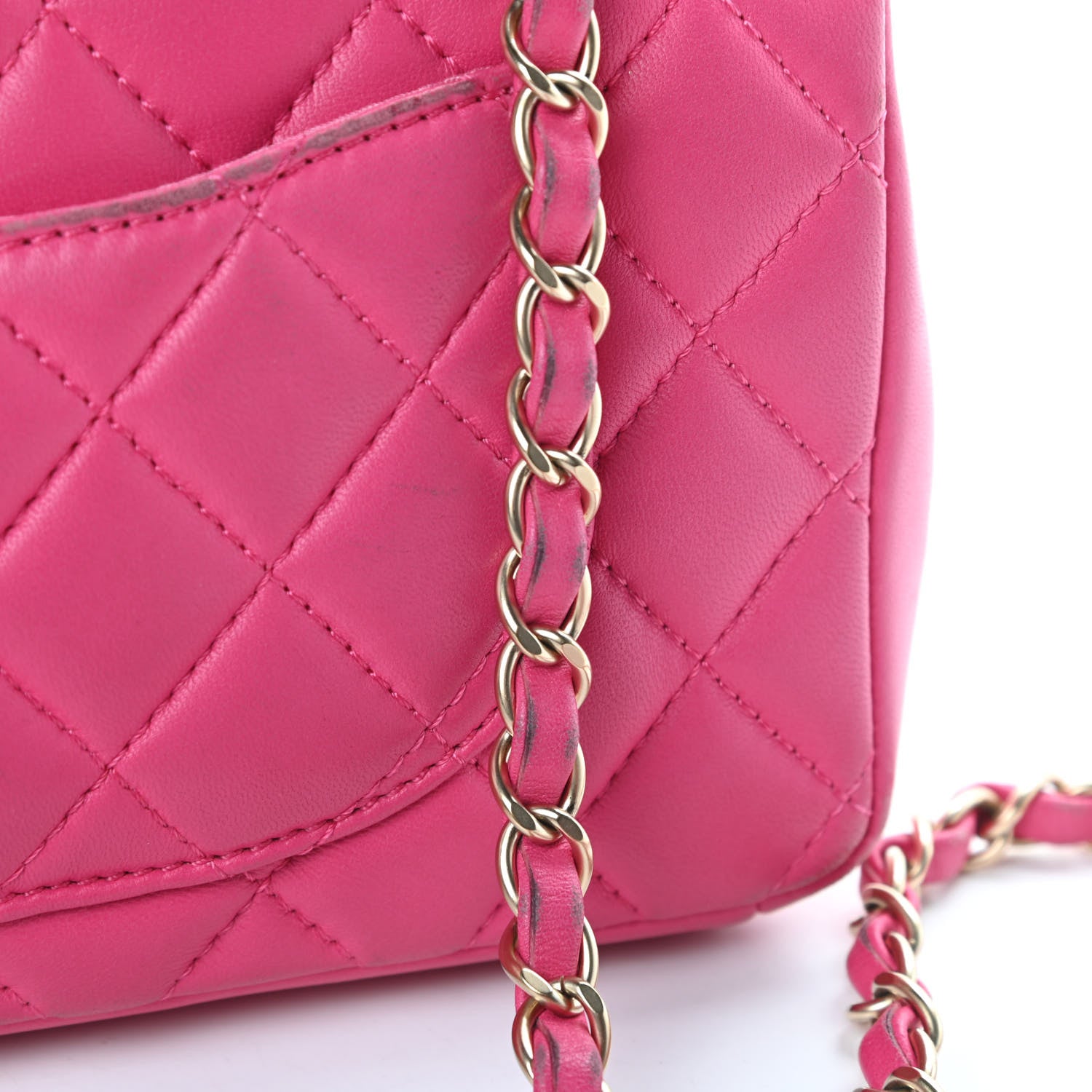 Chanel Lambskin Quilted Mini Mademoiselle Chic Flap Pink 17 of 18