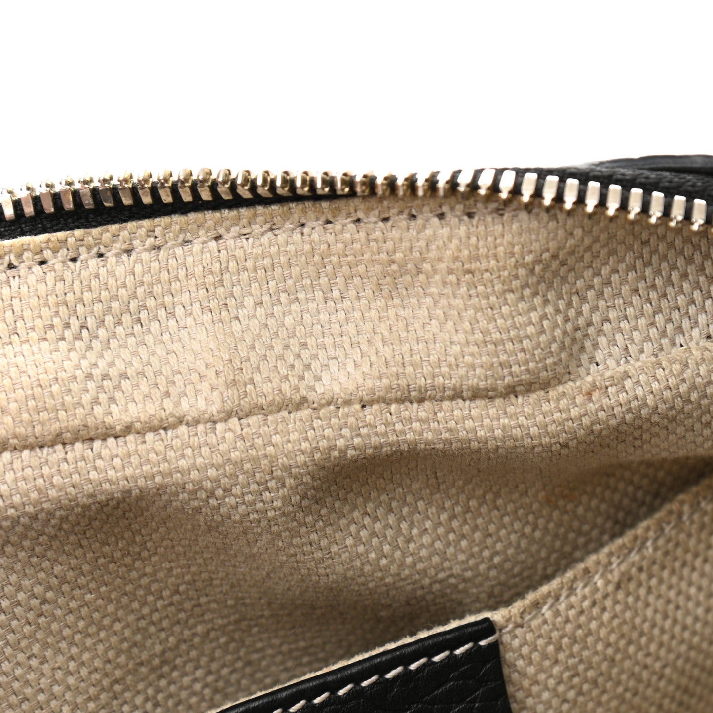 Pebbled Calfskin Small Soho Disco Bag Black