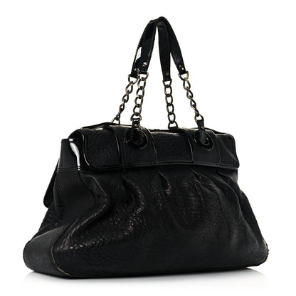 Fendi Nappa Patent Large B Bag Black 5 of 28