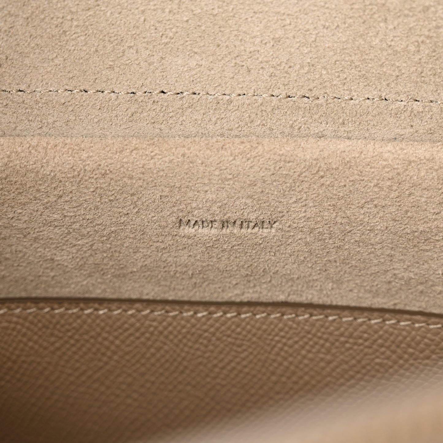 Grained Calfskin Micro Belt Bag Light Taupe